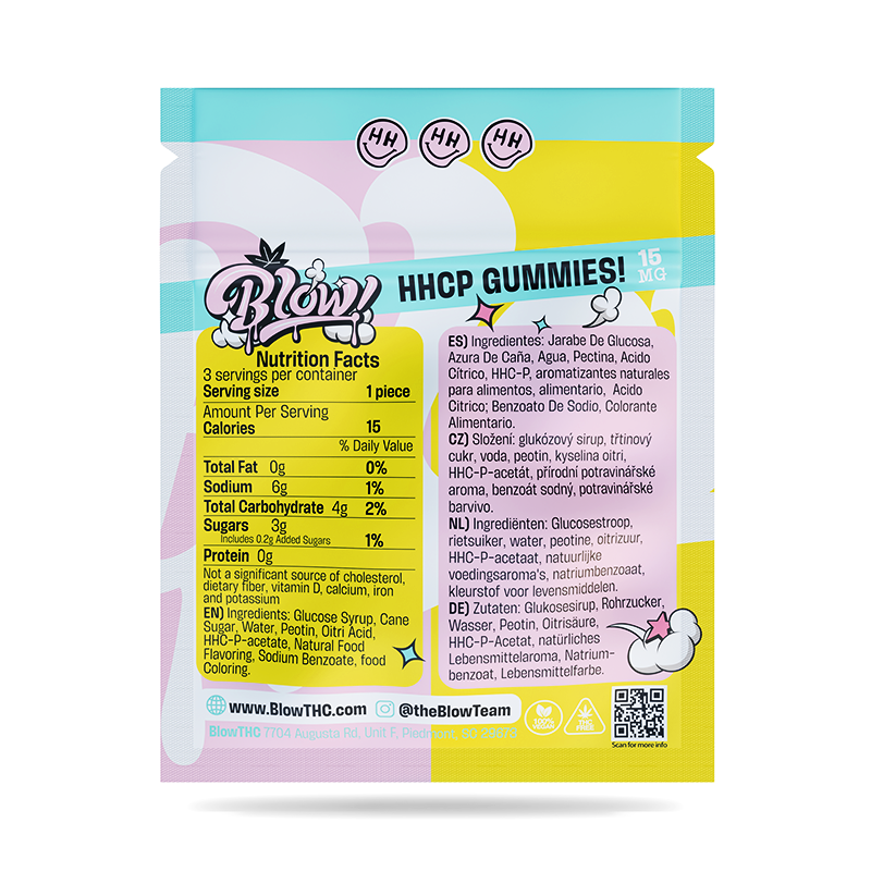 Blow hhcp gummy made in US, UK EU stock